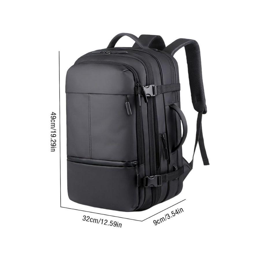 Mochila Impermeable Morral Portátil Negro-2