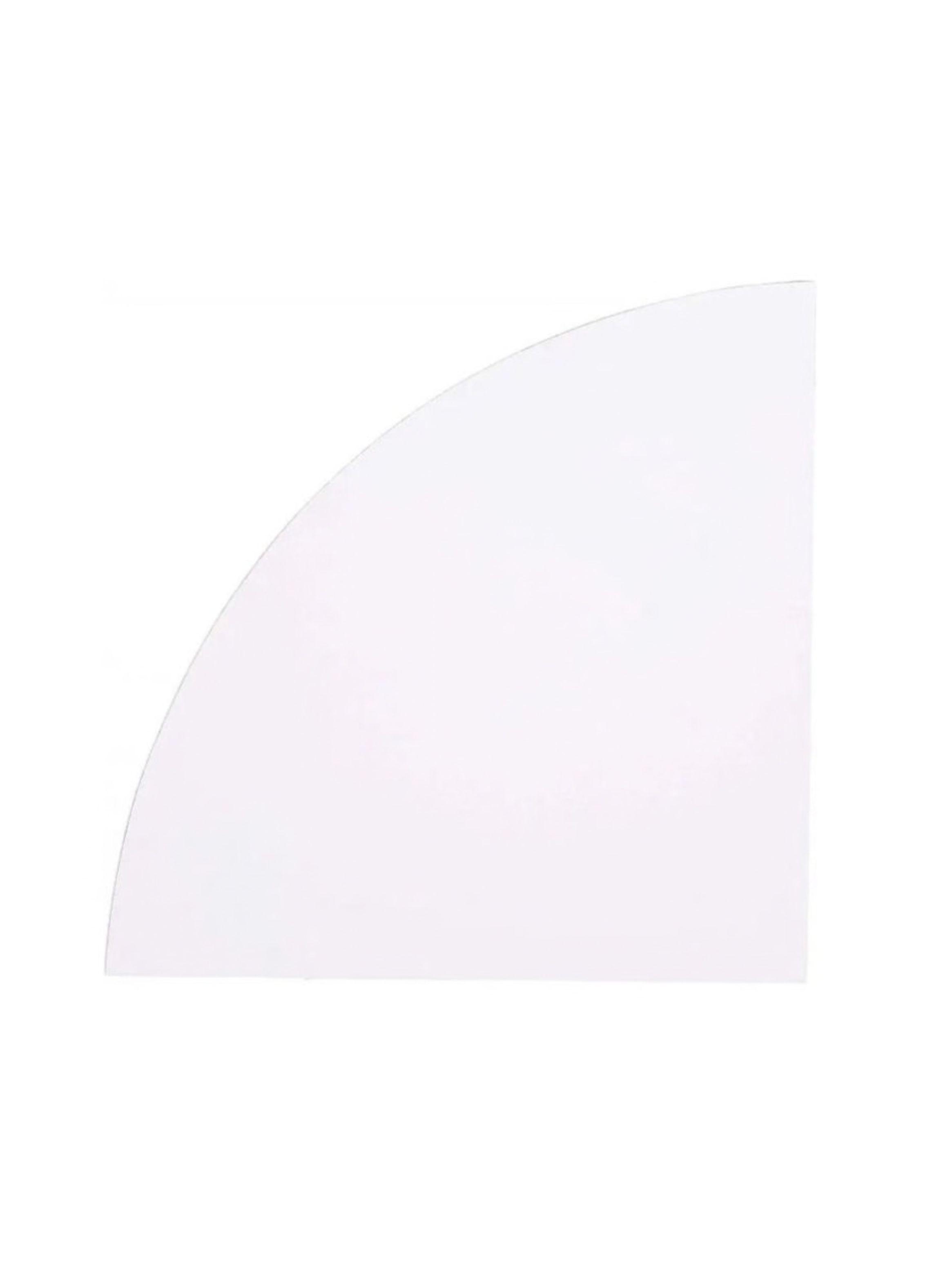 Repisa Esquinera Flotante Decorativa Blanca 45cmx30xc3.8cm-1
