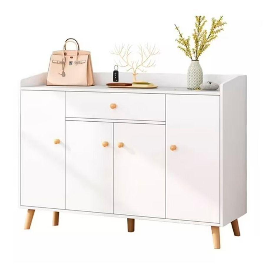 Mueble Organizador 120cmx30x84cm De Madera 4 Puertas-0