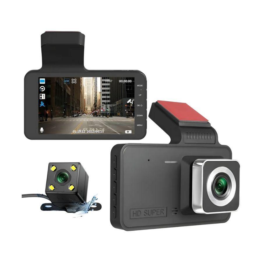Cámara Para Carro Dual Grabación Hd 1080p Nocturna Y Trasera-5