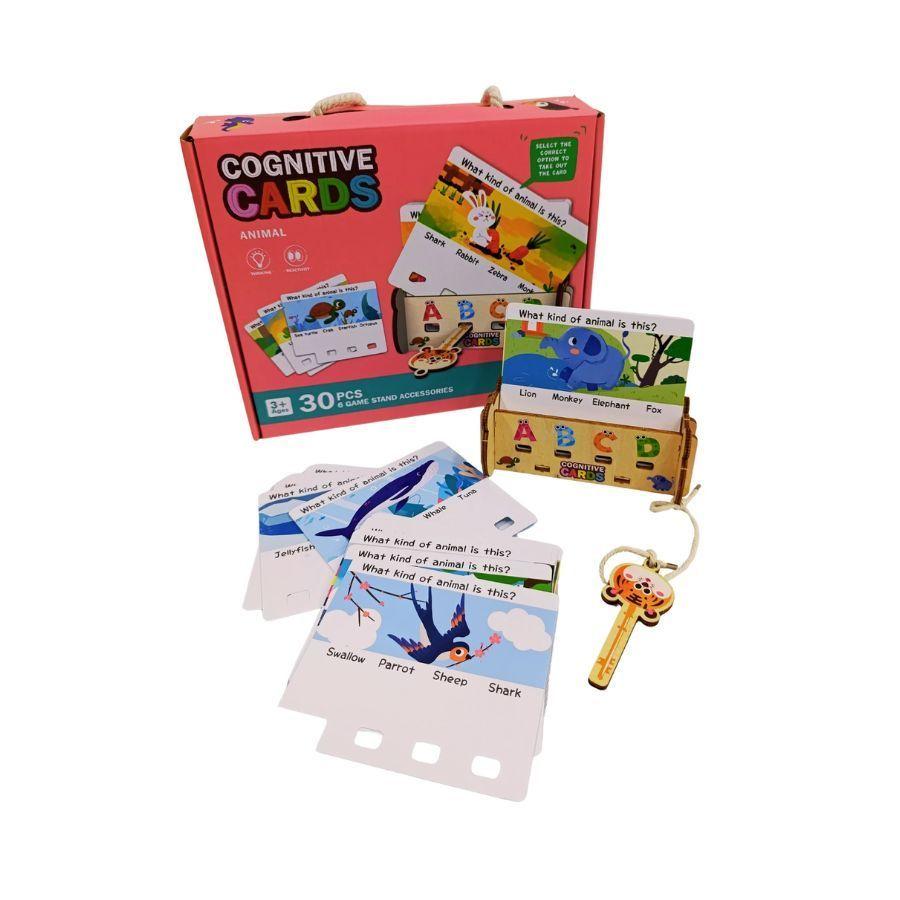 Puzzle Cognitivo Animales Con Tarjetas 30 Piezas -3