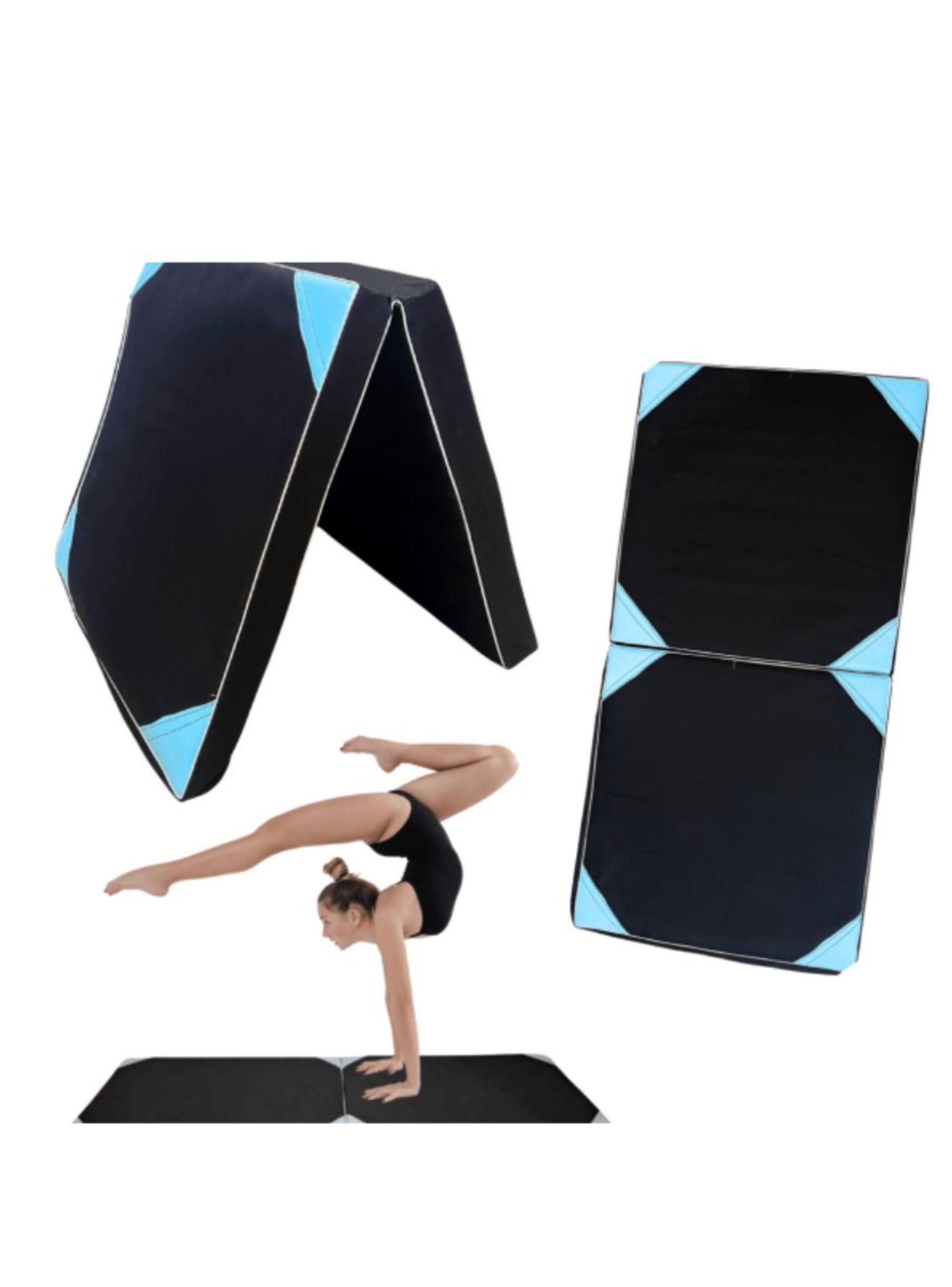 Colchoneta Deportiva Gimnasia Pilates Plegable 100x50 Cm Negro ME13895-2