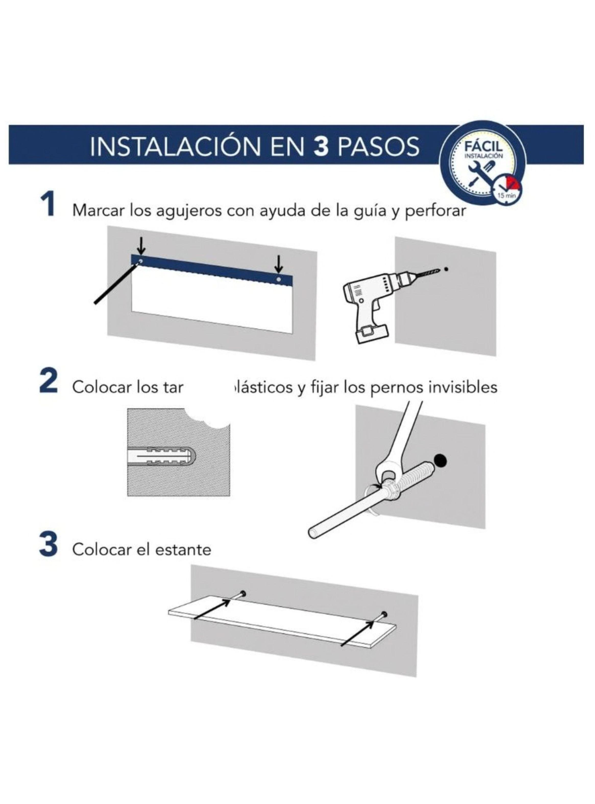 Estante Repisa Flotante Decorativa Minimalista Blanco 70x15x1.8cm-2