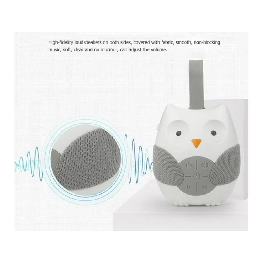 Búho Musical Calmante Portátil Maquina De Ruido Blanco Bebés-2