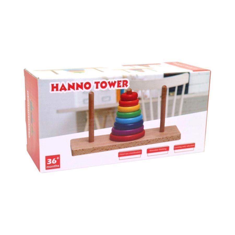 Torre De Madera Apilable Clásica Juguete Para Niños-3