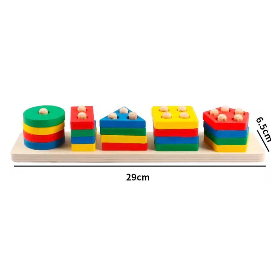 Juego Montessori De Construcción Con Formas Geométricas-2