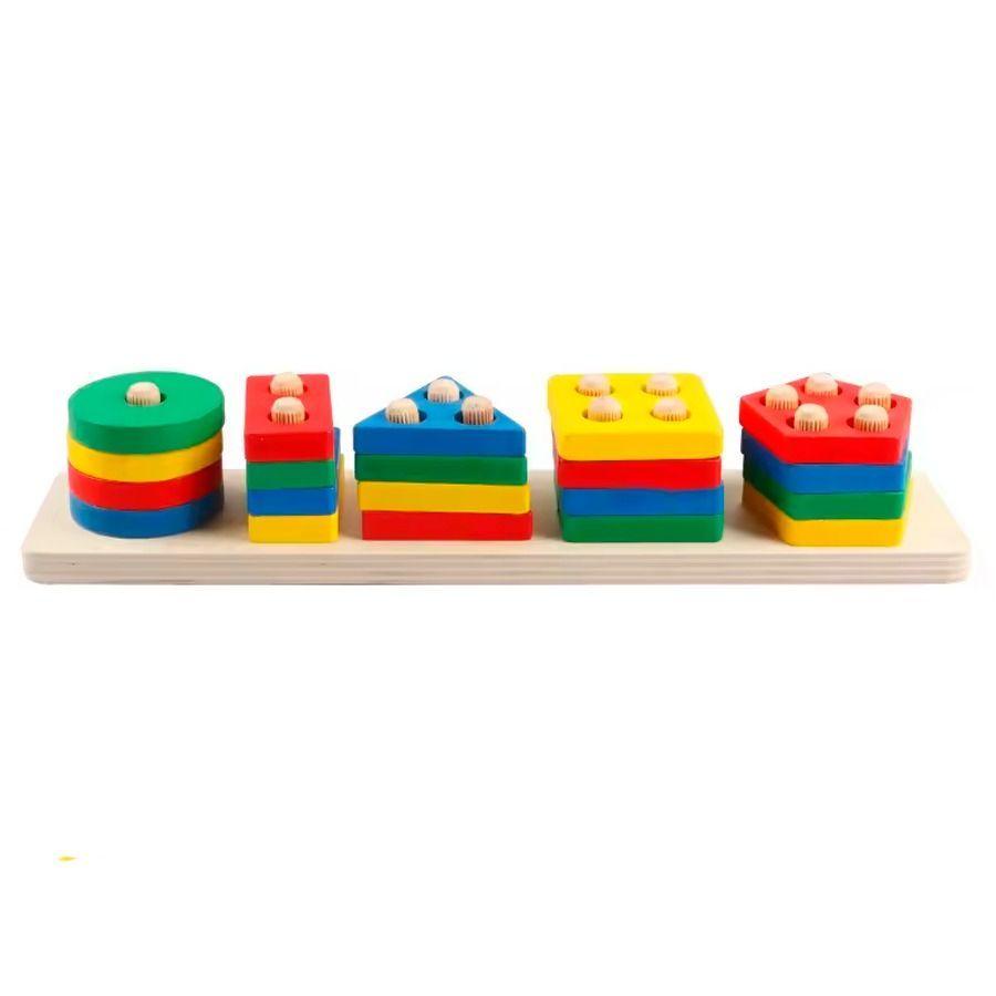 Juego Montessori De Construcción Con Formas Geométricas-4
