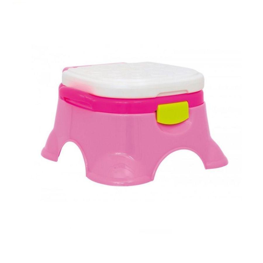 Pelela Bacinica Infantil Baño Corona Rosa -5