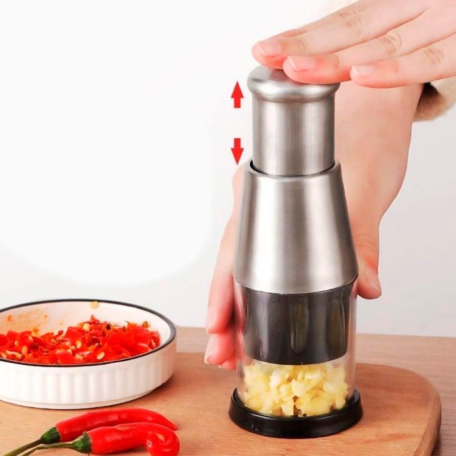 Máquina Prensa Trituradora Picadora Manual De Ajo Y Cebolla-4