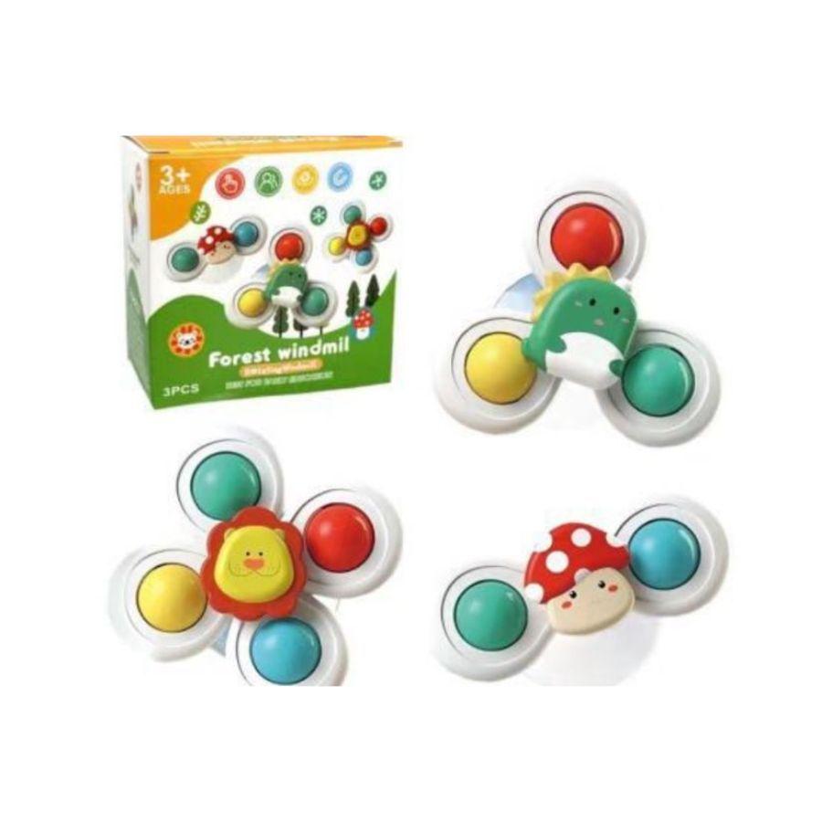 Juguetes Sensorial Giratorios Spinner Con Ventosa Para Bebé-2