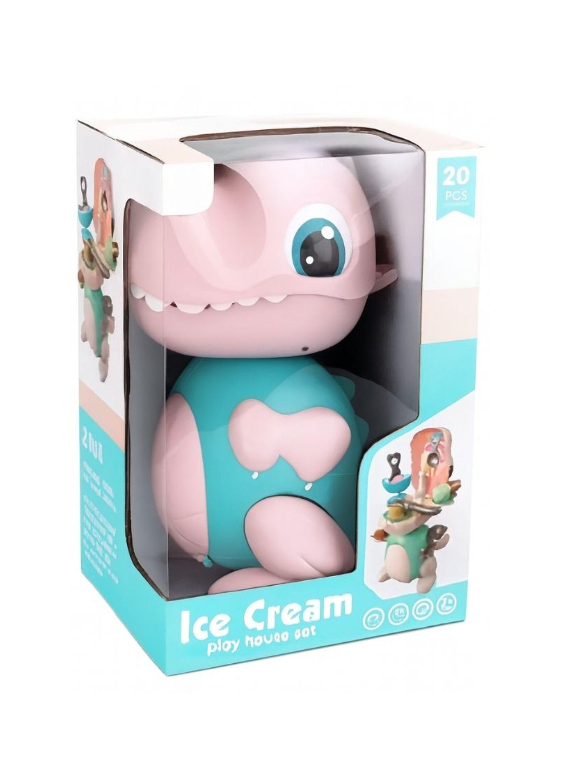 Maleta Dinosaurio Helados Juguete Manual Heladería 20 Piezas-0