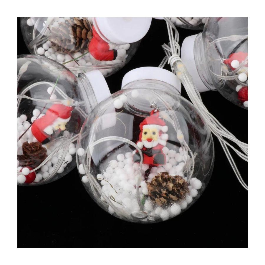 Luces Guirnalda Navideñas Cascada Navidad Aros Bolas Multicolor 5M-4