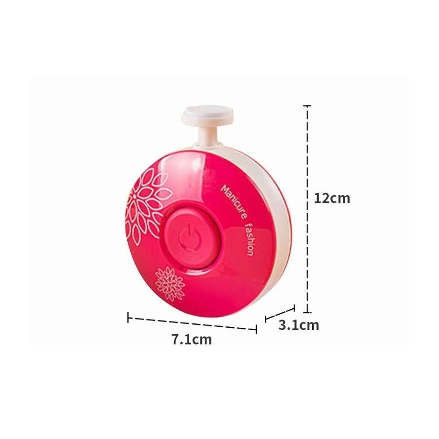 Lima De Uñas Recargable Para Bebés Portátil Cortaúñas Rosa-2