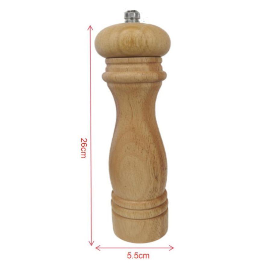 Molinillo de Madera Condimentero Sal y Pimienta 26cm-2