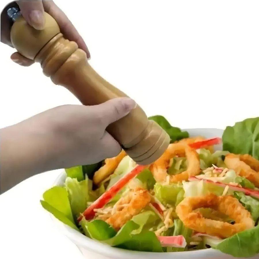 Molinillo de Madera Condimentero Sal y Pimienta 26cm-3