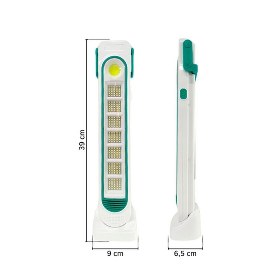 Luz De Emergencia Recargable Panel Solar Luz Fría Y Cálida 200W-3
