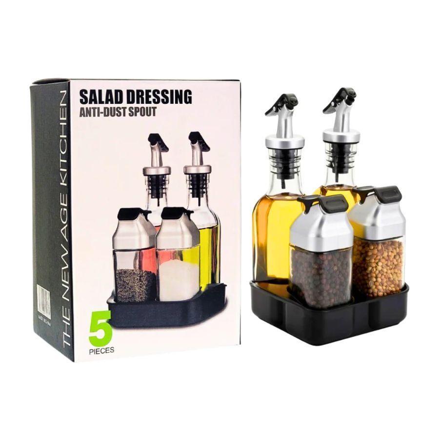 Organizador De Cocina Condimentero Set De 5 Piezas -0