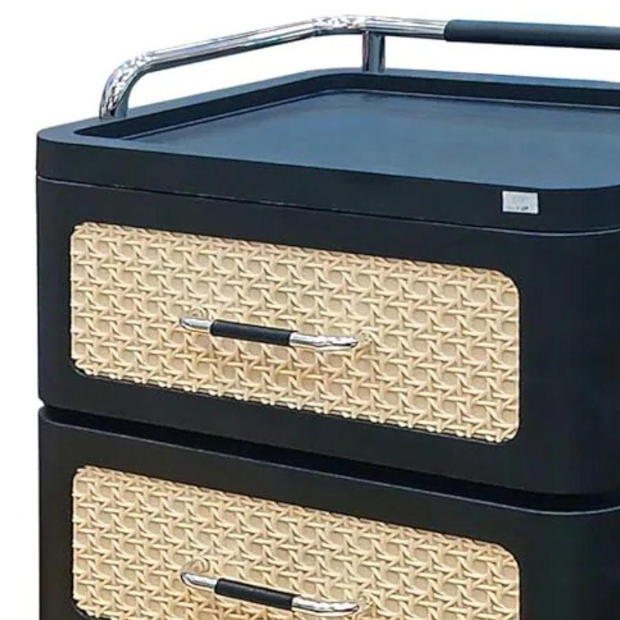 Cajón Multiusos De Plástico De 4 Niveles Con Ruedas -3