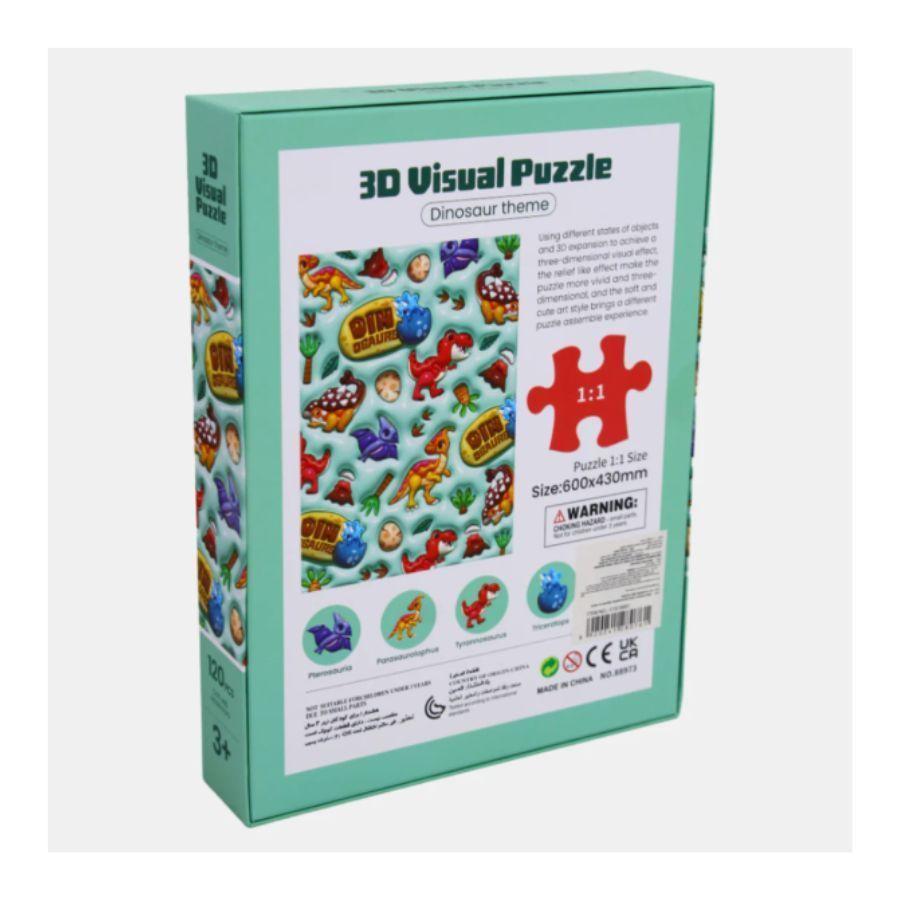 Puzzle 3D Dinosaurios Infantil 120 Piezas -2