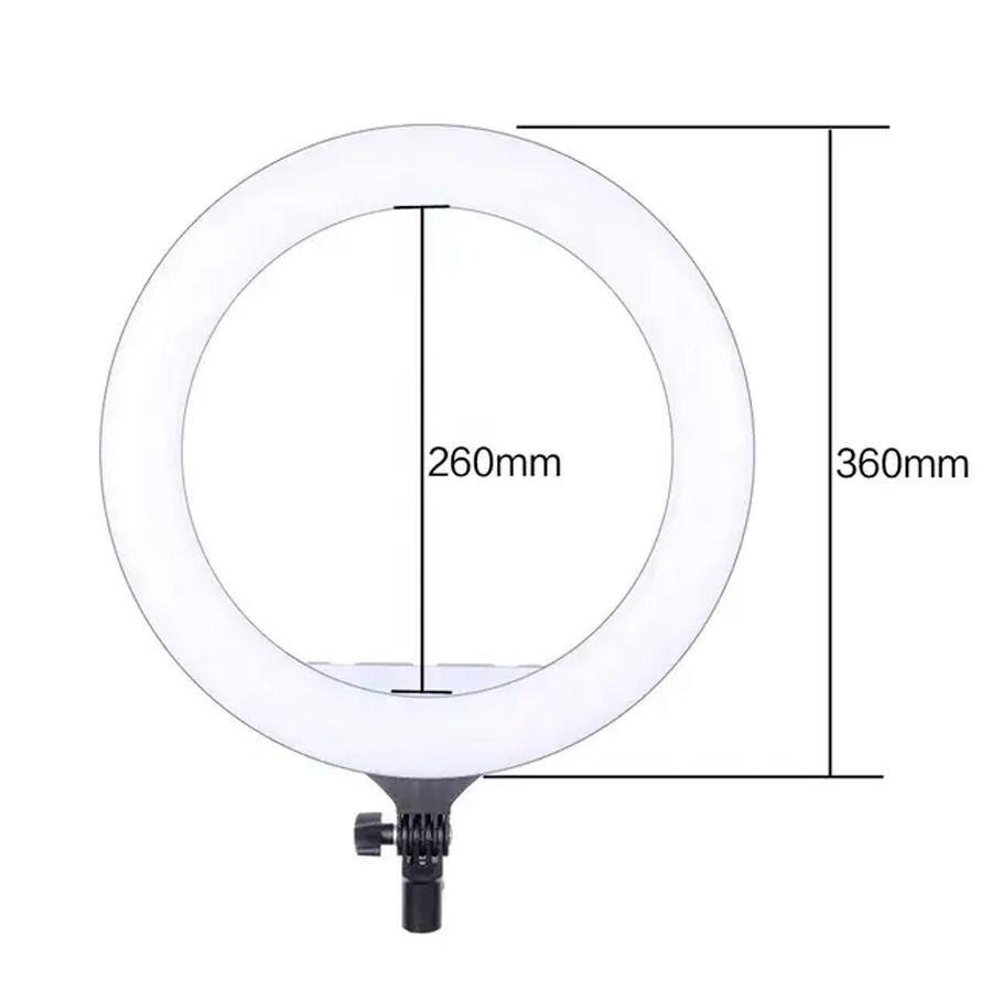 Lámpara LED Anillo De Luz Profesional 36 CM + Trípode Telescópico-2