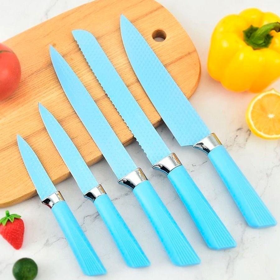 Set De Cuchillos 5 Pcs Azul-4