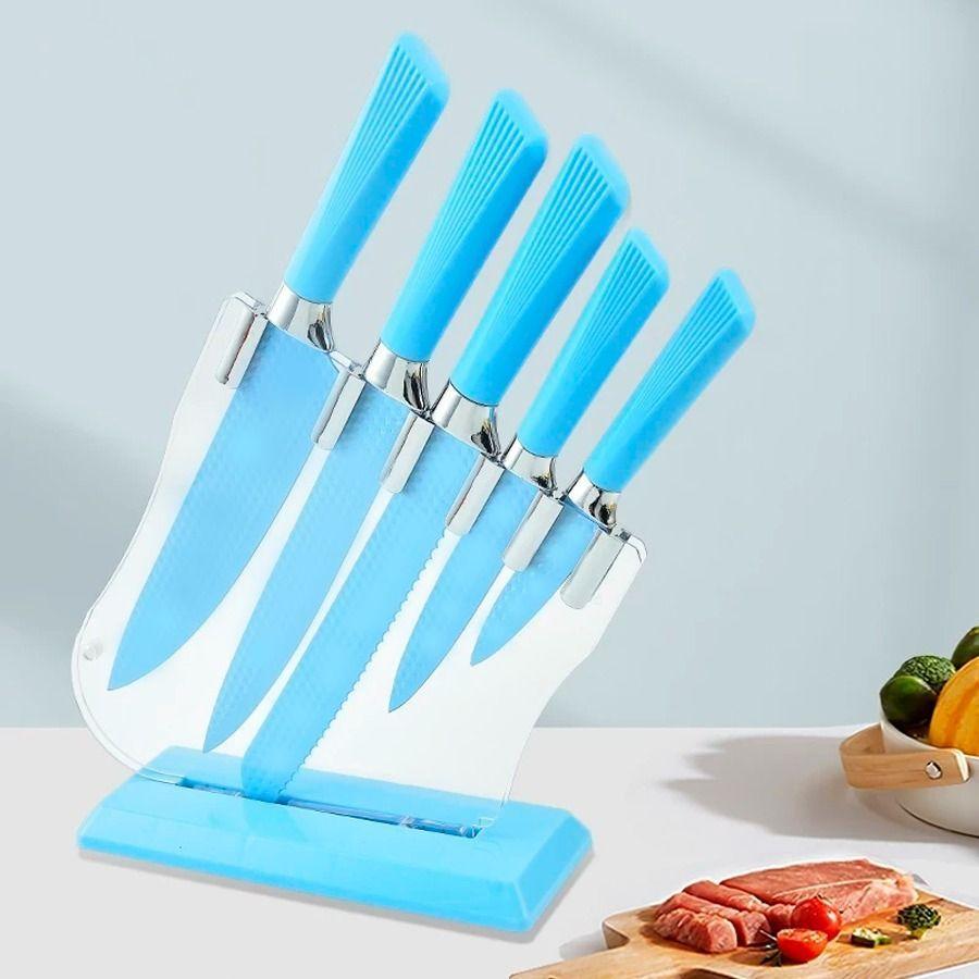Set De Cuchillos 5 Pcs Azul-5
