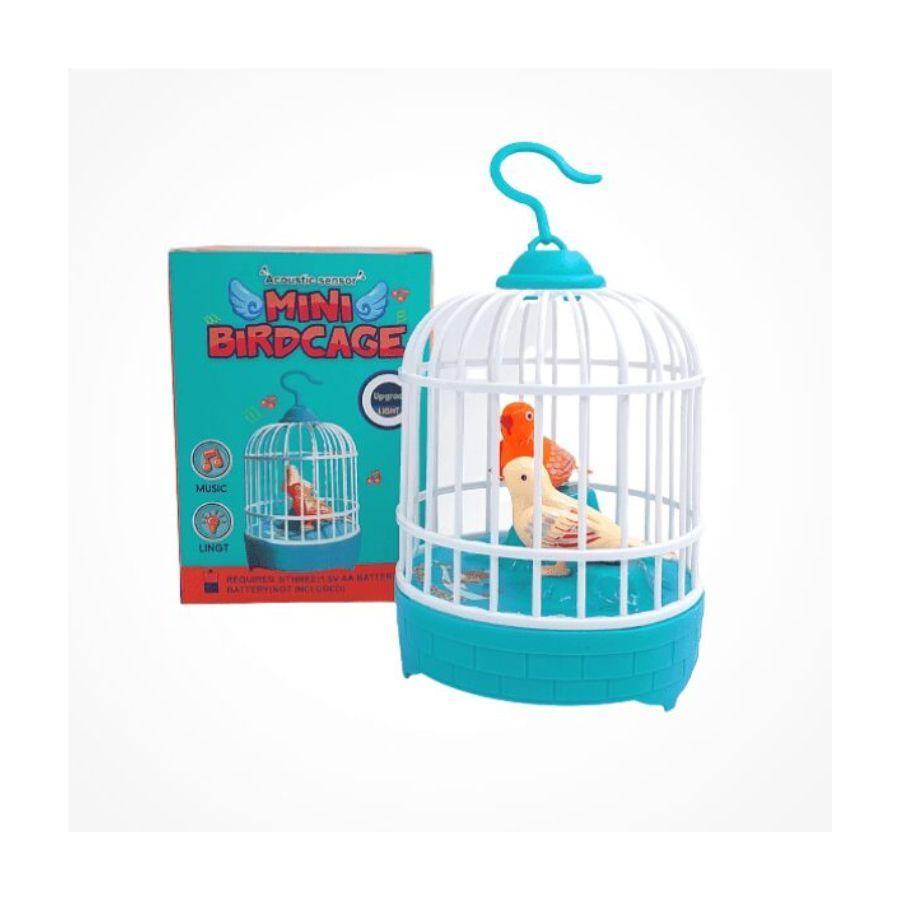 Juguete Mini Jaula Pajaritos Interactivo Parlante-3