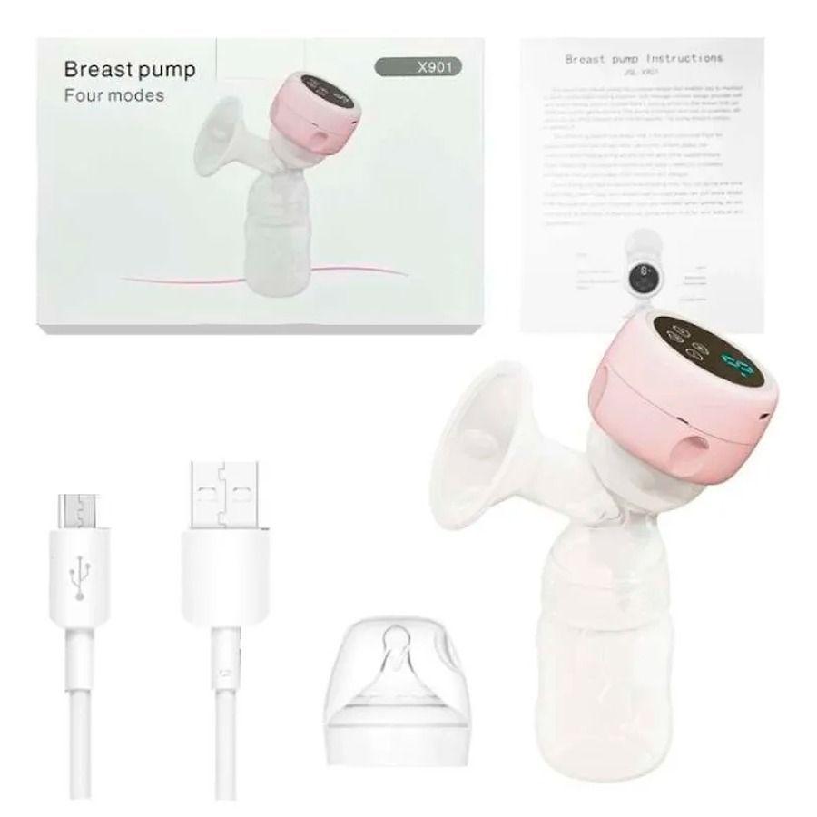 Extractor De Leche Materna Eléctrico Portátil Manos Libres Rosa-3