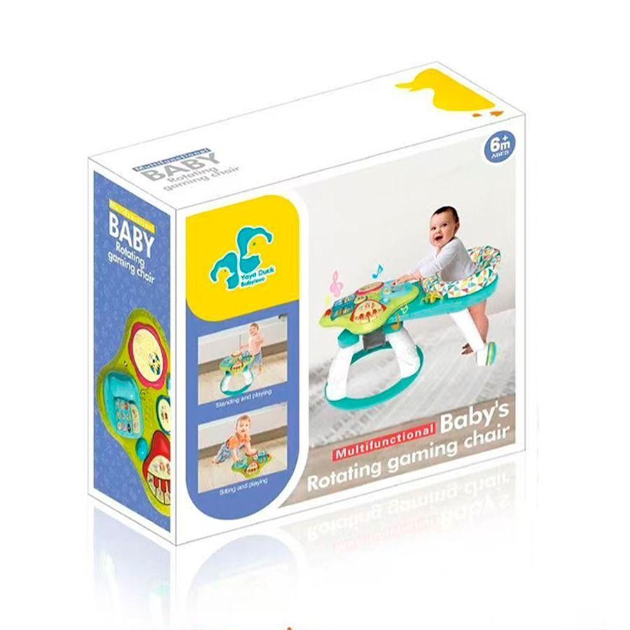 Silla Andador De Bebé 3 En 1 Con Mesa De Juegos Azul-3