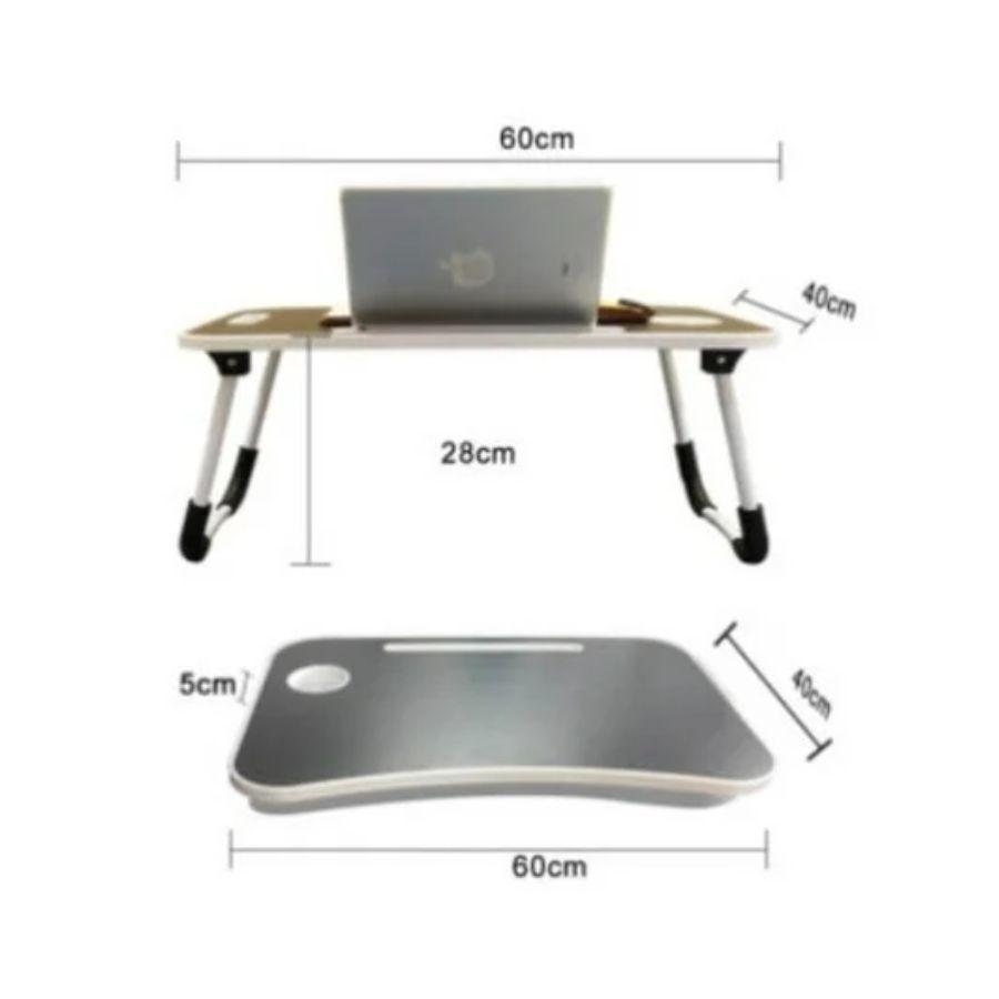 Escritorio Portátil Mesa Plegable Para Cama Azul-1