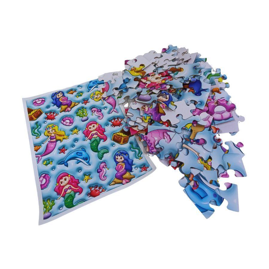 Puzzle 3D De Sirenas Infantil 120 Piezas-2