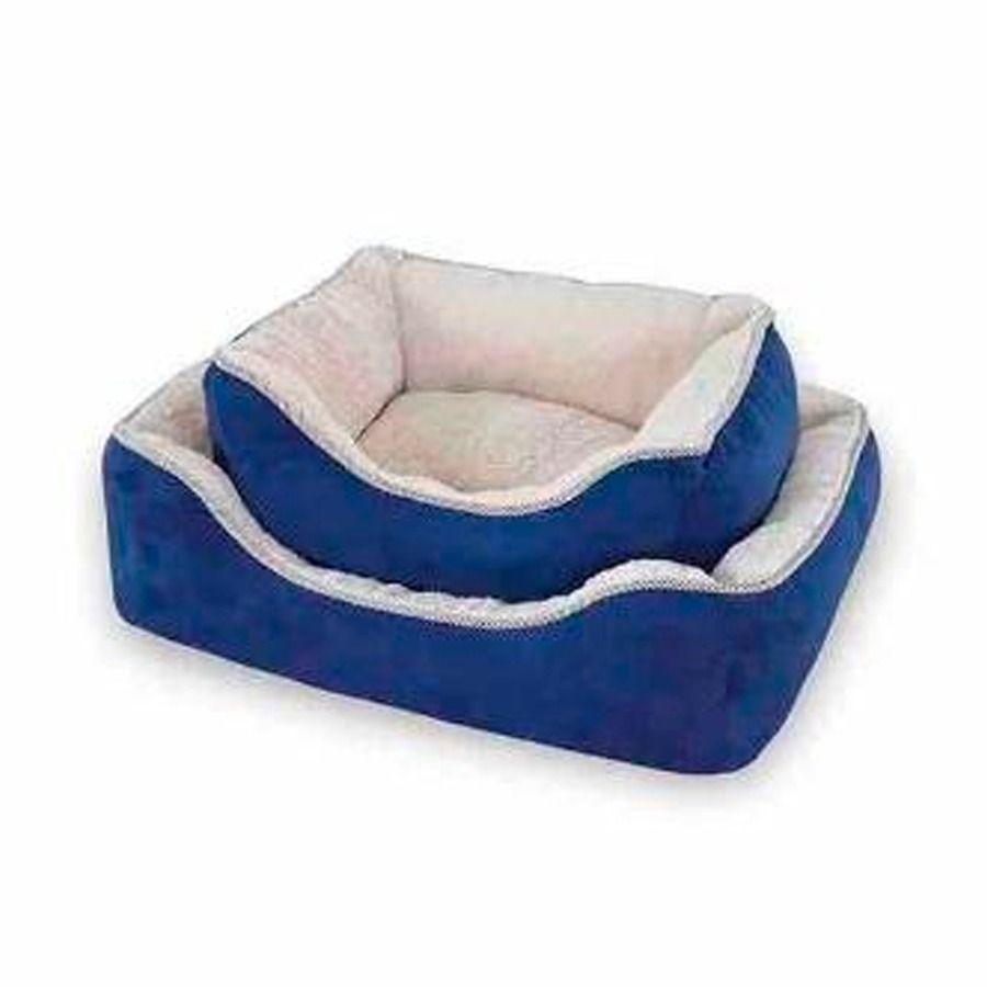 Cama Acolchonada Para Mascotas Color Azul 79X61X20 Cm-0