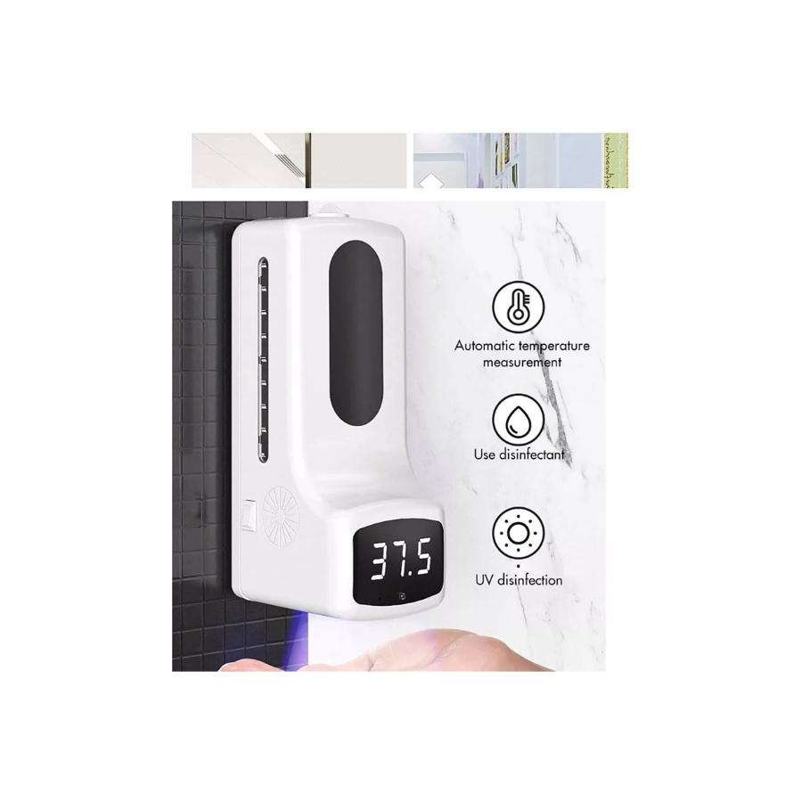 Termómetro Infrarrojo Digital Y Dispensador De Alcohol Gel-3