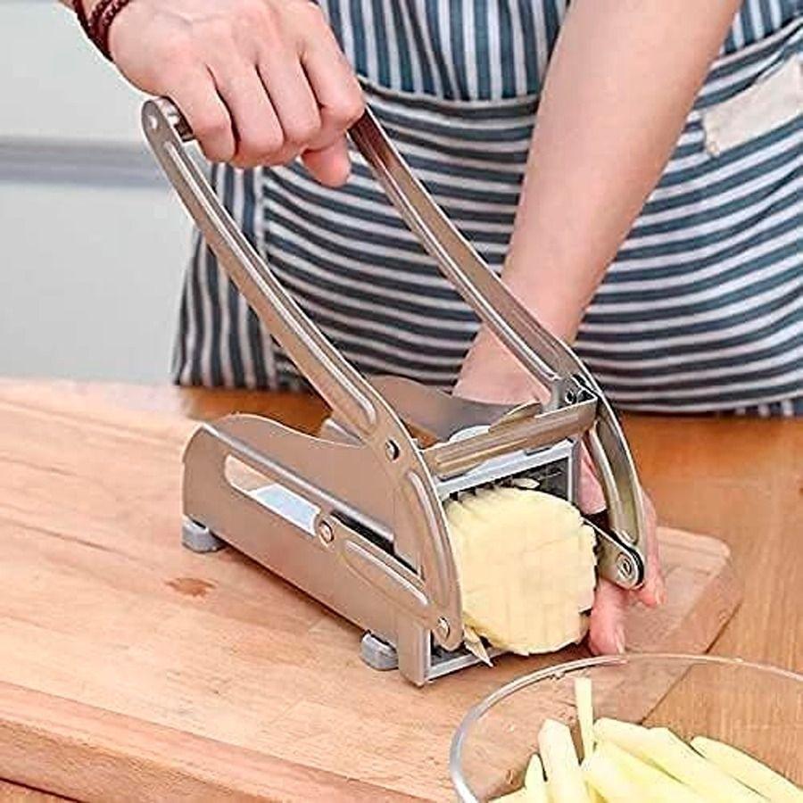 Máquina Cortadora Manual De Papas Fritas De Acero Inoxidable-2