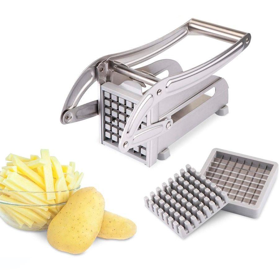 Máquina Cortadora Manual De Papas Fritas De Acero Inoxidable-3