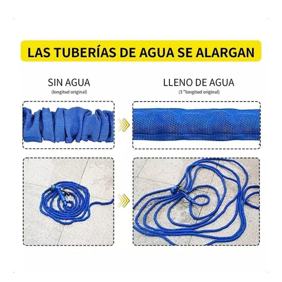 Manguera Expandible 15 Metros Con Aspersor De Riego-3