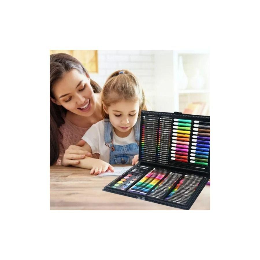 Set de arte para colorear pintar 168 piezas didactico niños -3