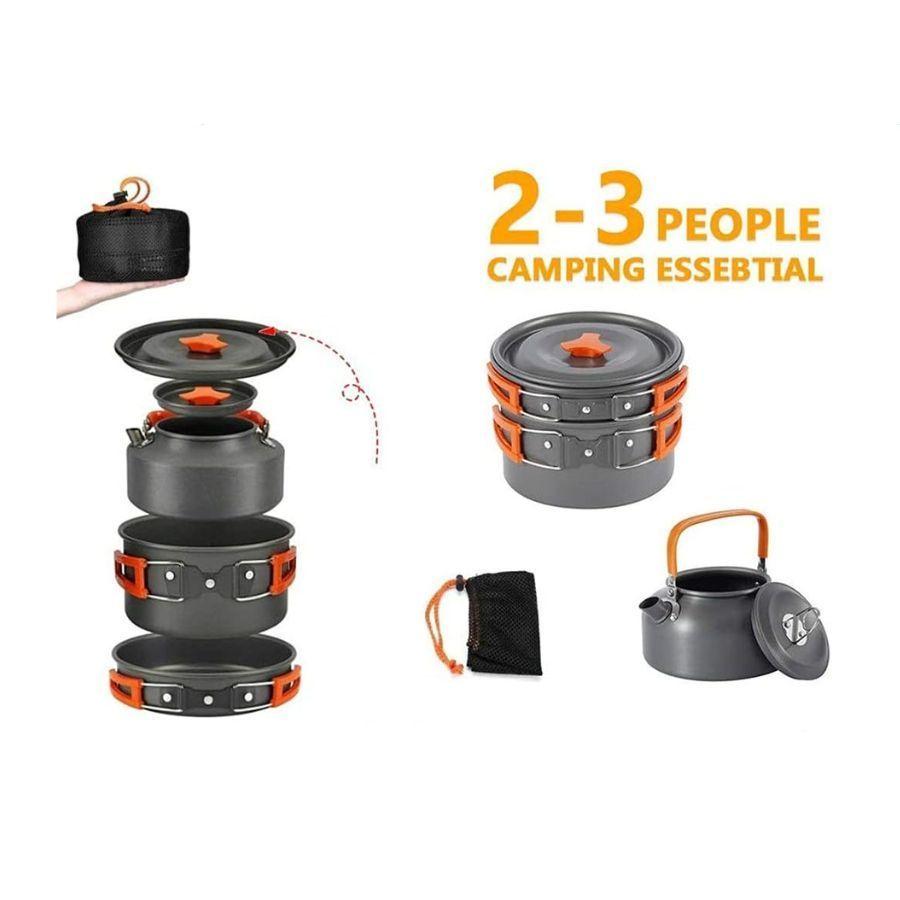 Set de Ollas De Cocina Para Acampar Camping-3