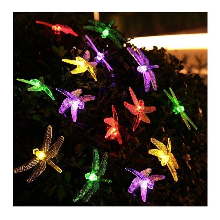 Guirnalda Luces Solares De Libelula 30 Luces LED-2