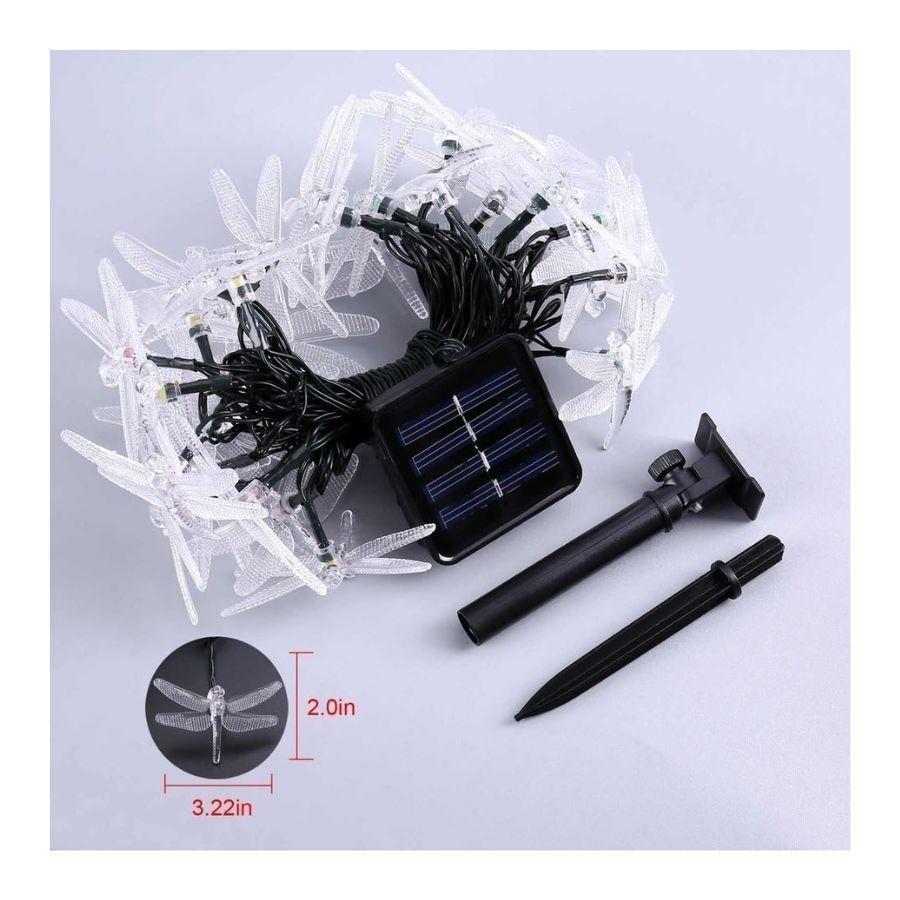 Guirnalda Luces Solares De Libelula 30 Luces LED-3