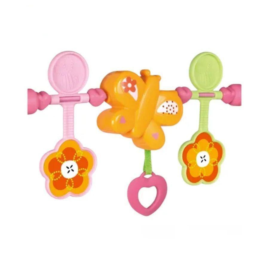 Silla Mecedora Musical Para Bebé 3 En 1 Fucsia-1