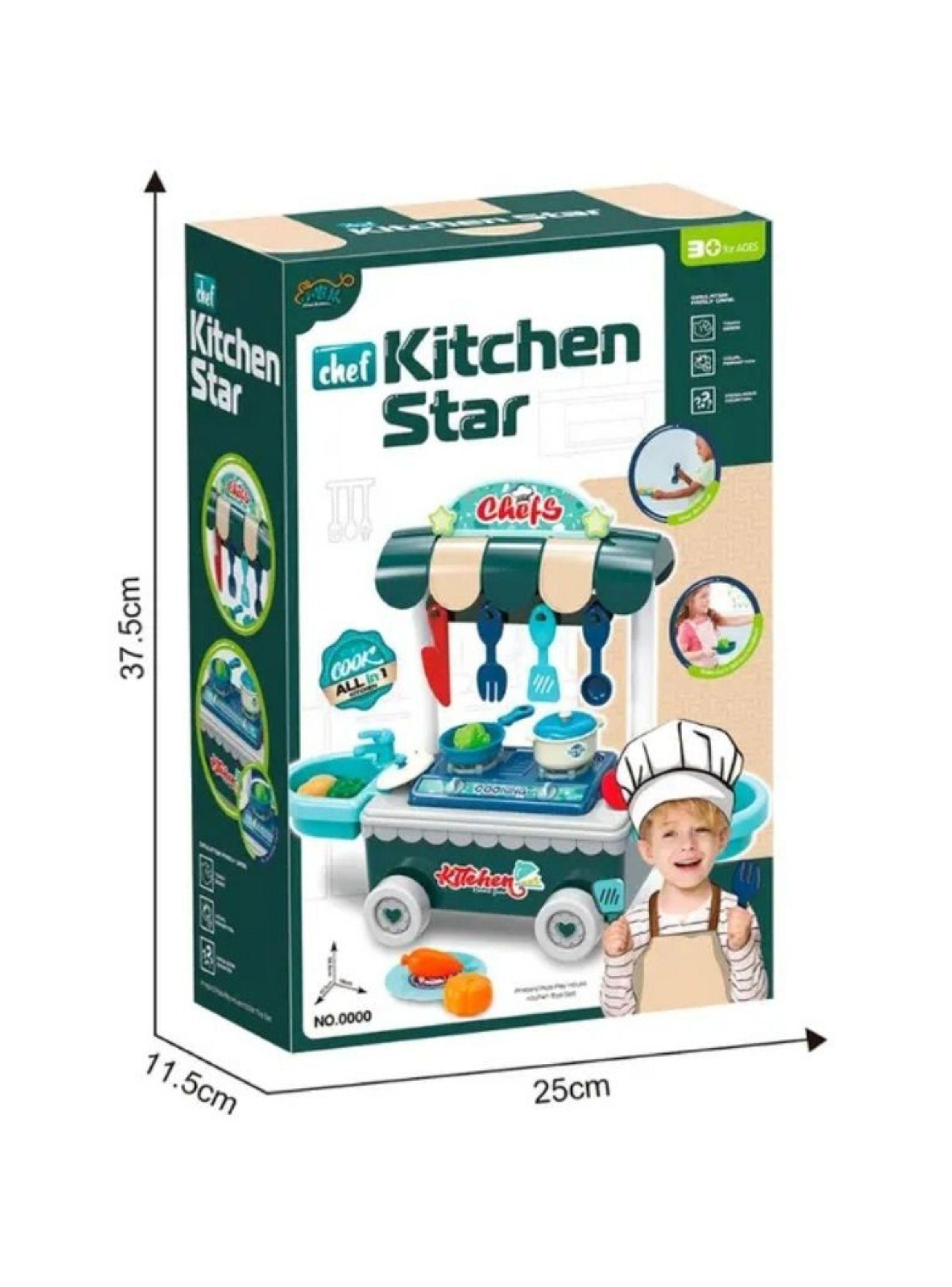 Set Juego Carrito de Cocina Kitchen Star 24pcs-2