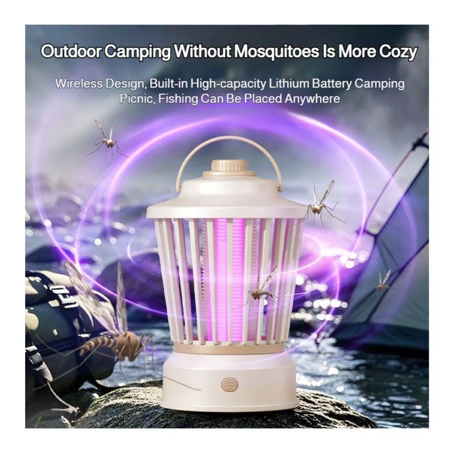 Lámpara Eléctrica Anti Mosquitos UV Blanca-2