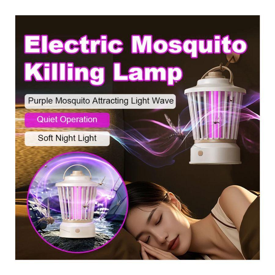 Lámpara Eléctrica Anti Mosquitos UV Blanca-3