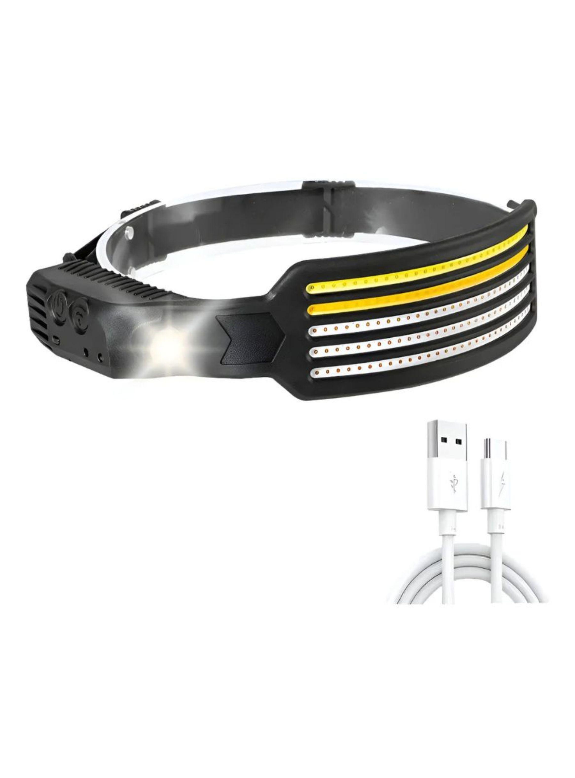 Lampara Linterna De Uso Frontal Con 5 Leds Recargable-1