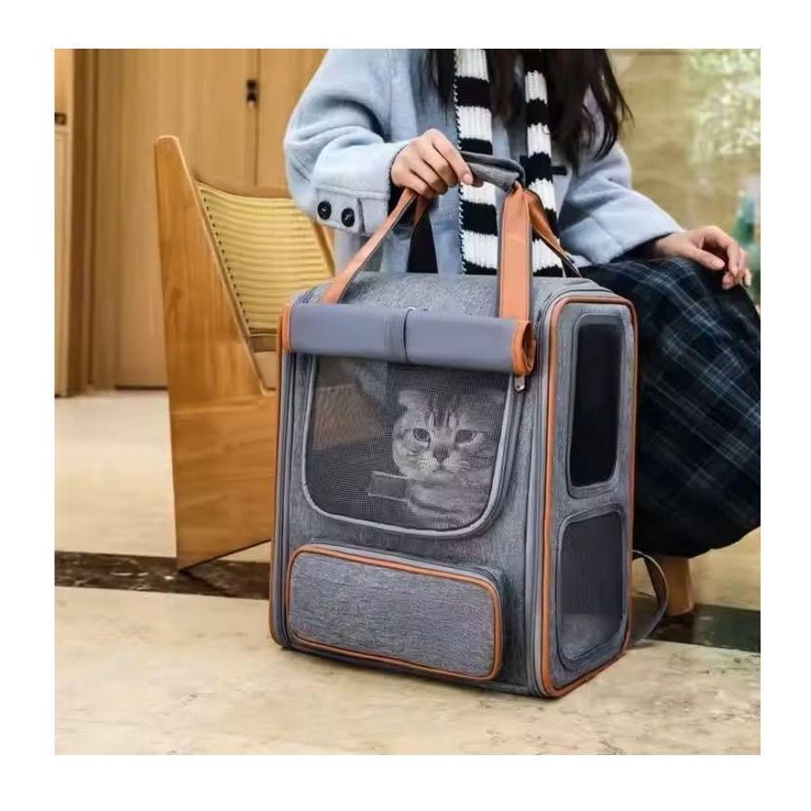 Bolso Mochila de Transporte Para Gatos -4