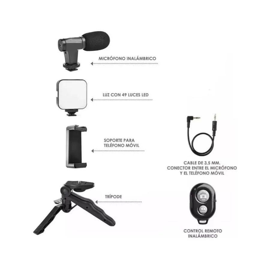 Kit Para Grabación Soporte Estabilizador Para Teléfono 3 Ejes-3