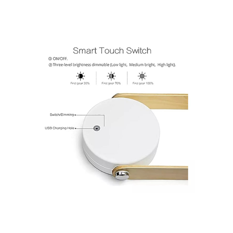 Lámpara de mesa plegable 4 en 1 Luz Telescópica Portátil-2