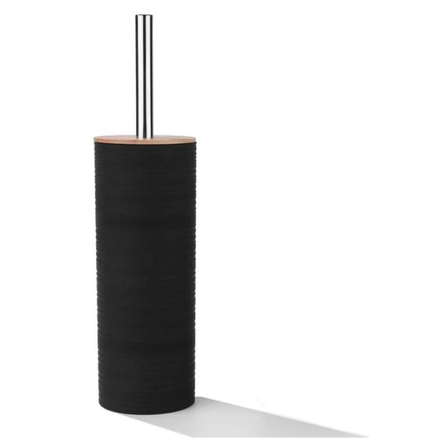 Cepillo De Baño Con Tapa De Bamboo 41x9.2 cm Negro-2