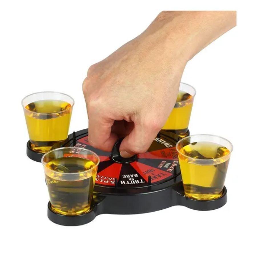 Juego De Mesa Para Tomar 4 Vasos Ruleta Rusa Shots -2